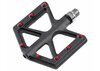 absolut Pedale D213 Plattformpedale Carbon-Fiber - schwarz/rot